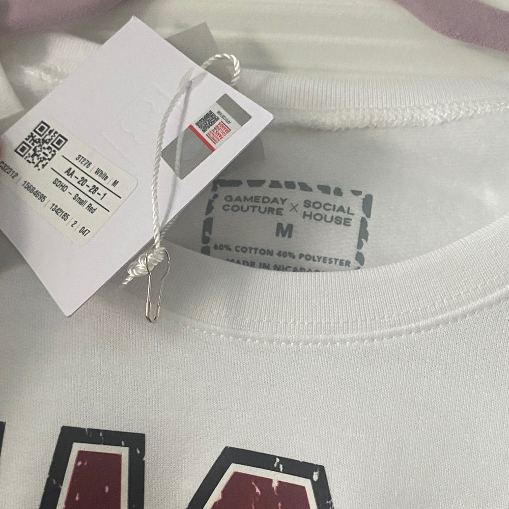 NWT Texas A&M Aggies Freestyle Premium Fleece Drop Shoulder Crewneck Pullover - Picture 3 of 6